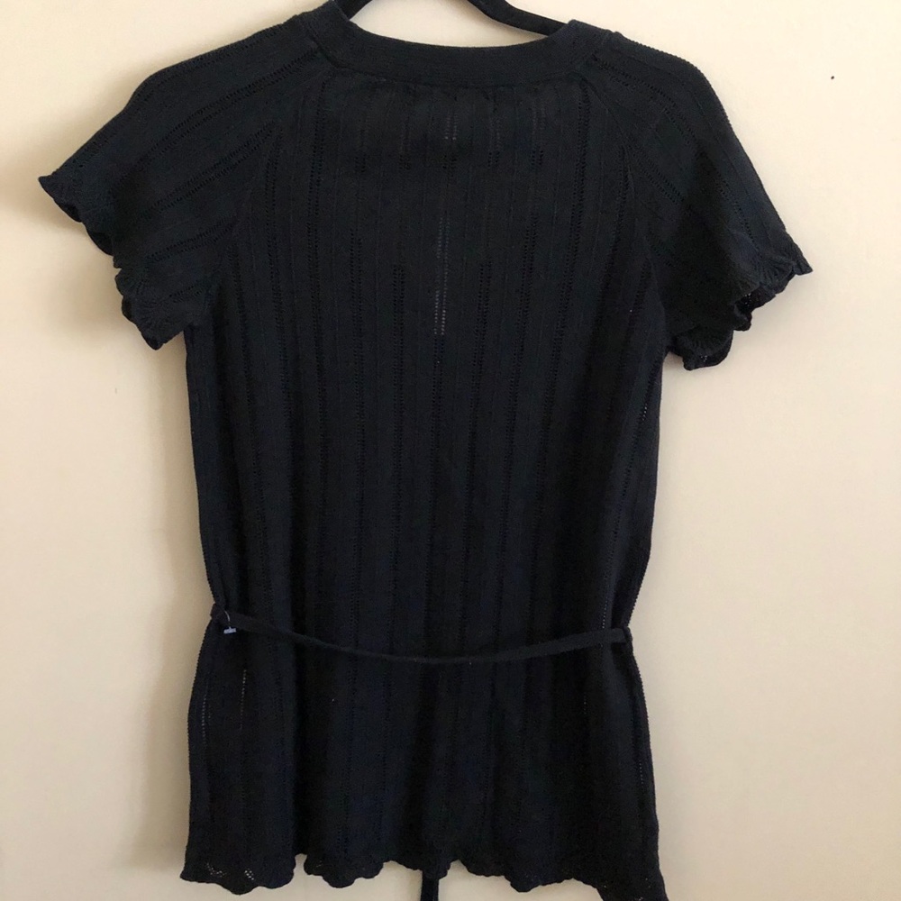 NWT Black Knit Top short sleeve - Picture 2 of 7